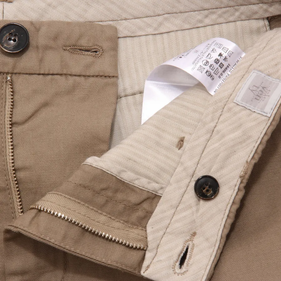 5107AE bermuda uomo ELEVENTY beige cotton/linen cargo shorts man