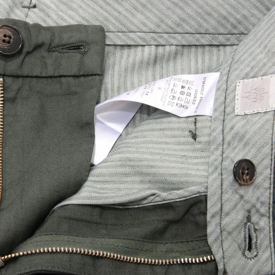 5119AE bermuda uomo ELEVENTY green cotton/linen cargo shorts man