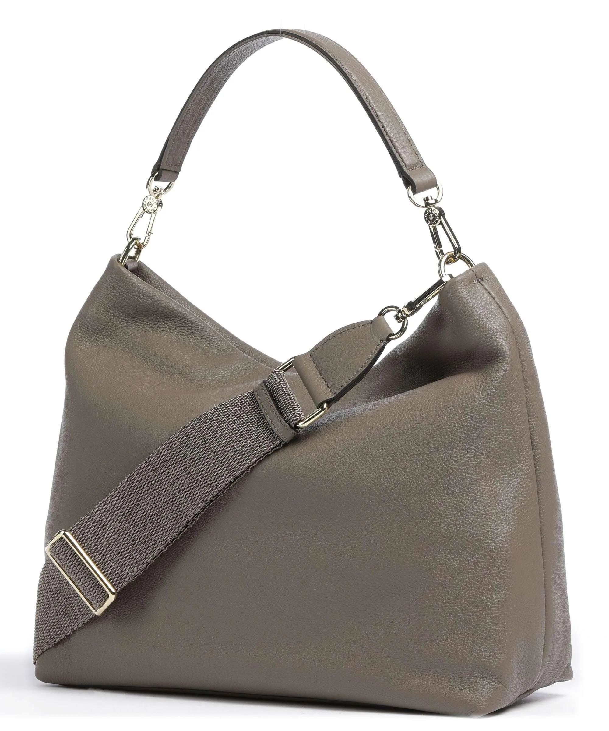  Abro Dalia Kaia Borsa hobo pelle di vacchetta grana taupe  