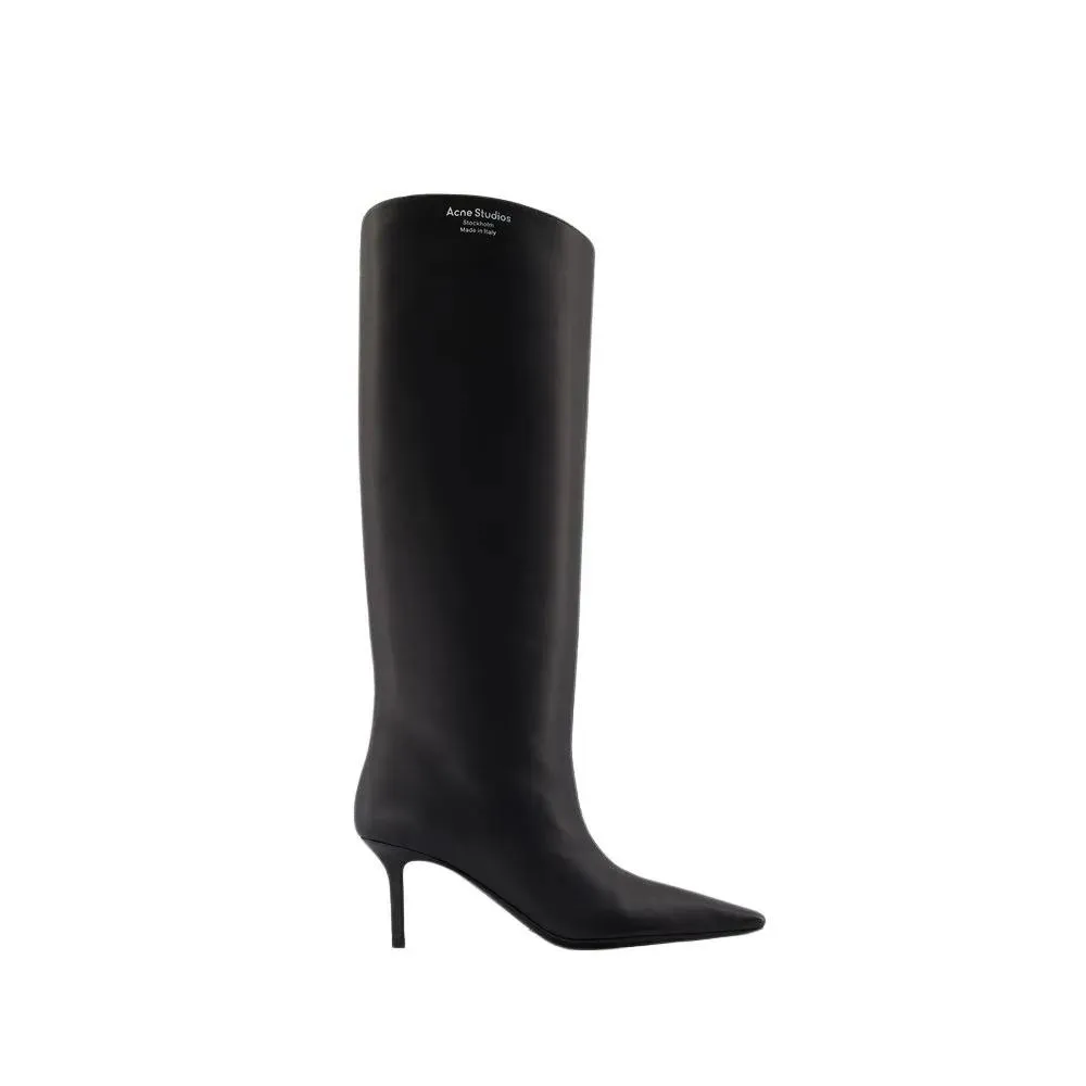 Acne Studios Boots - Leather - Black Black 