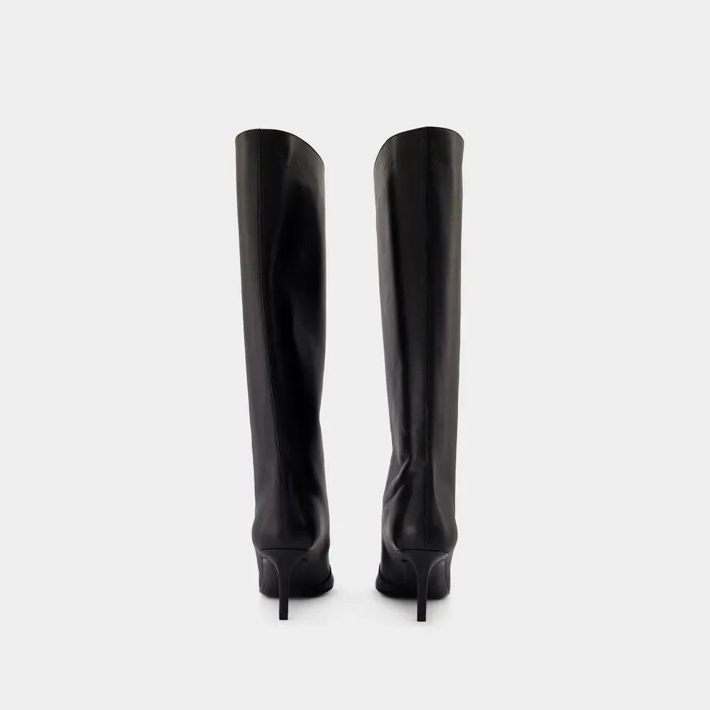 Acne Studios Boots - Leather - Black Black 