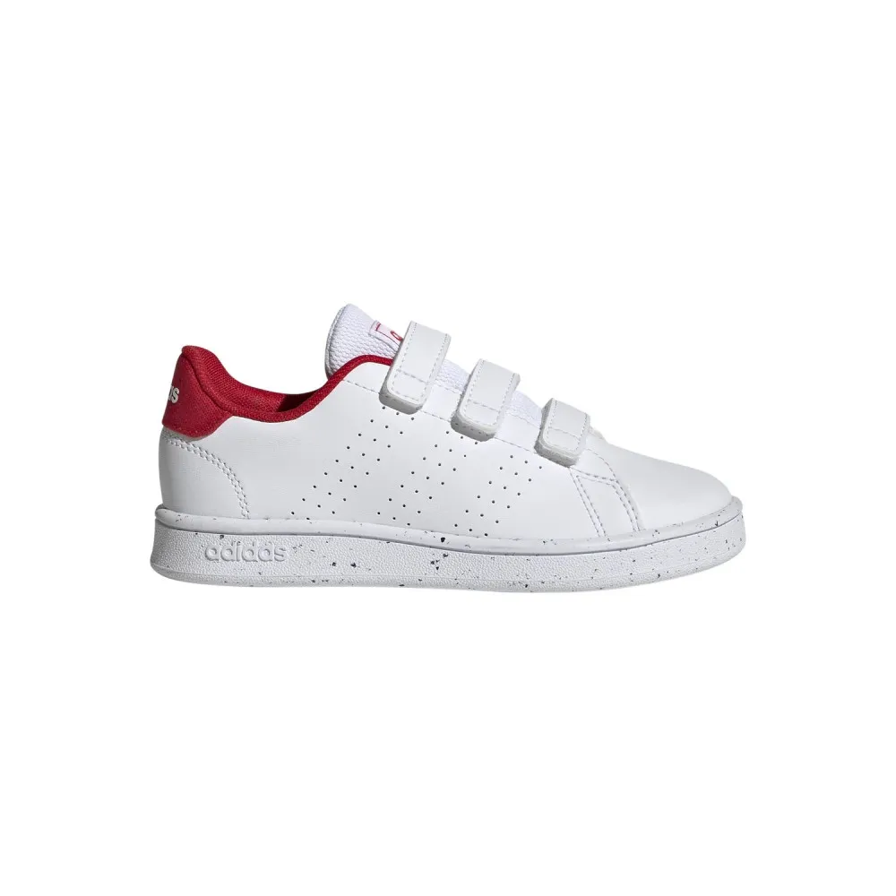 ADIDAS - ADVANTAGE - WHITE / RED - BAMBINO - H06212