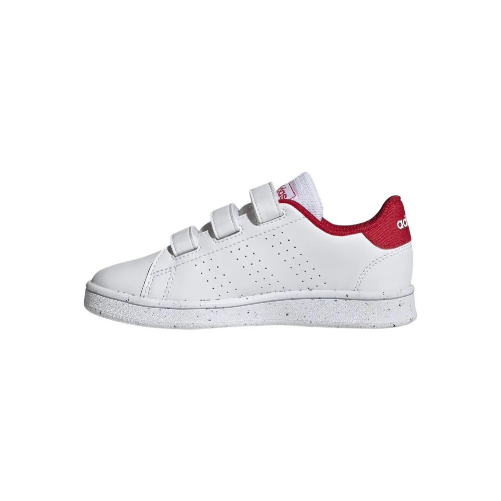 ADIDAS - ADVANTAGE - WHITE / RED - BAMBINO - H06212