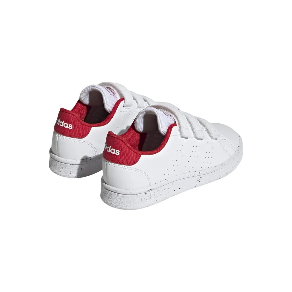 ADIDAS - ADVANTAGE - WHITE / RED - BAMBINO - H06212