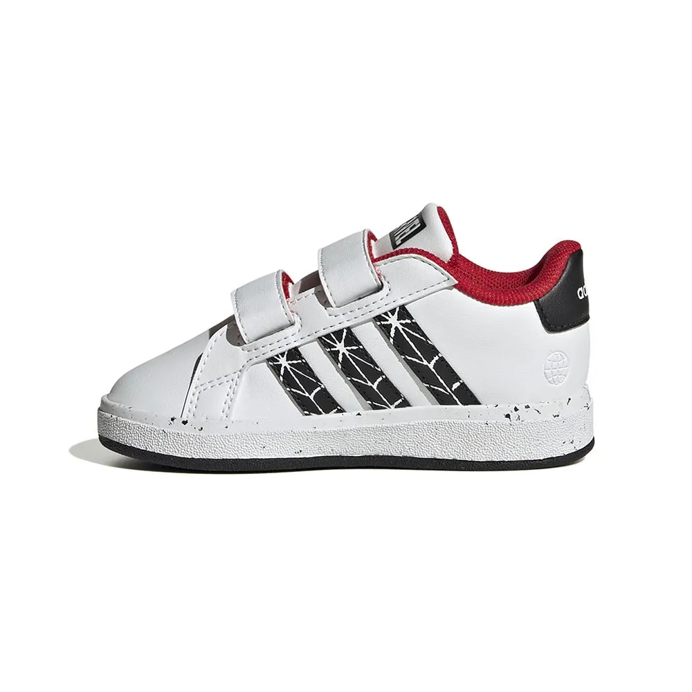 ADIDAS Grand Court Spider Td Bianco Nero - Scarpe Ginnastica Bambino