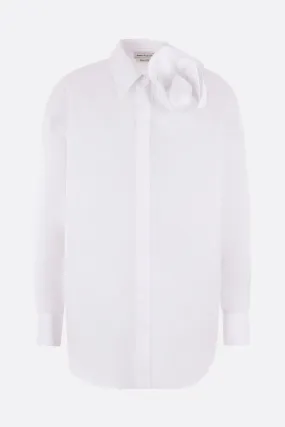 ALEXANDER McQUEEN camicia in popeline Orchid