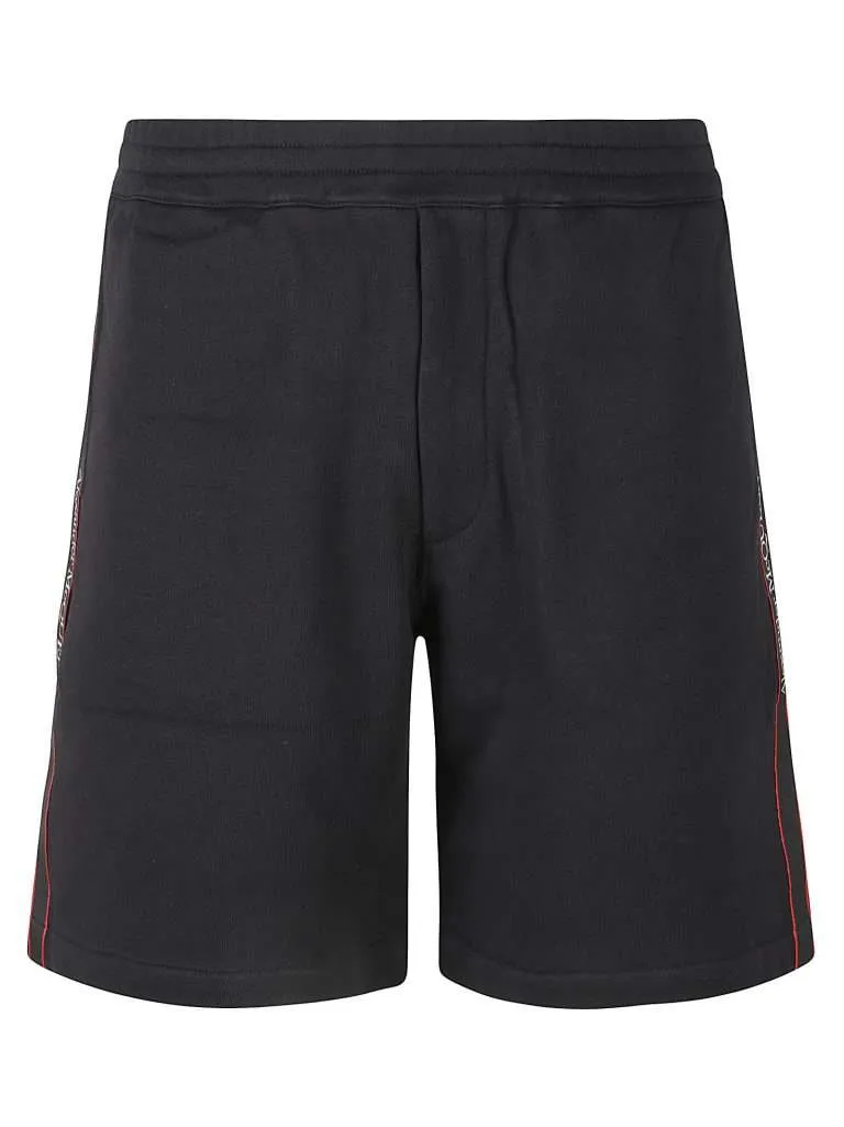 ALEXANDER McQUEENLOGO TAPE DTL SHORTS Black/mix