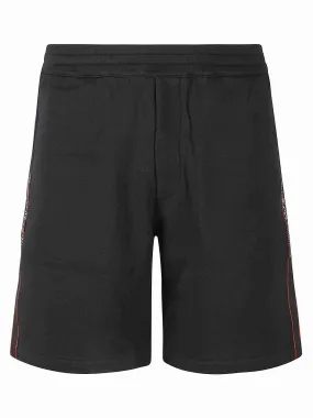 ALEXANDER McQUEENLOGO TAPE DTL SHORTS Black/mix