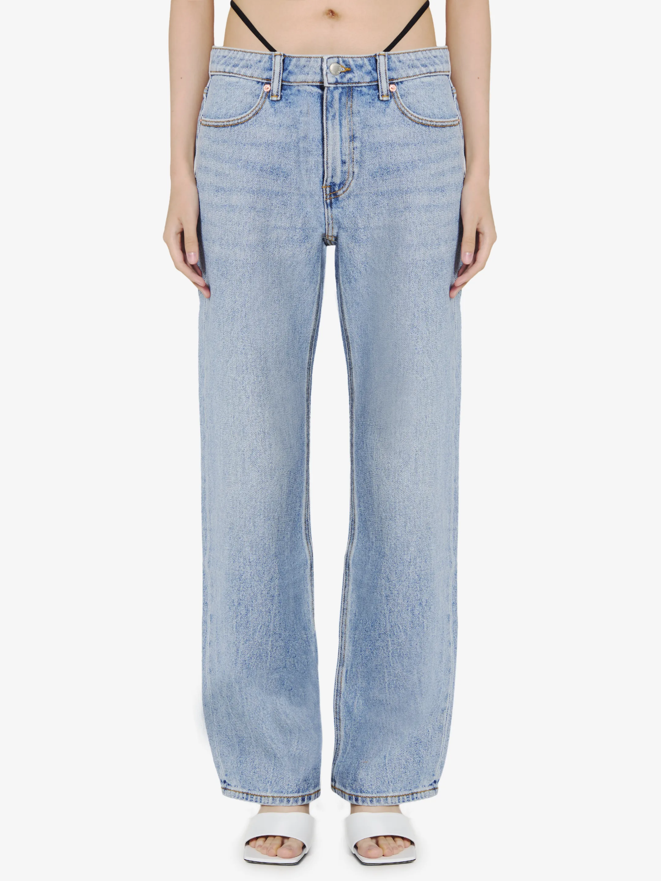 ALEXANDER WANG    Jeans con perizoma integrato