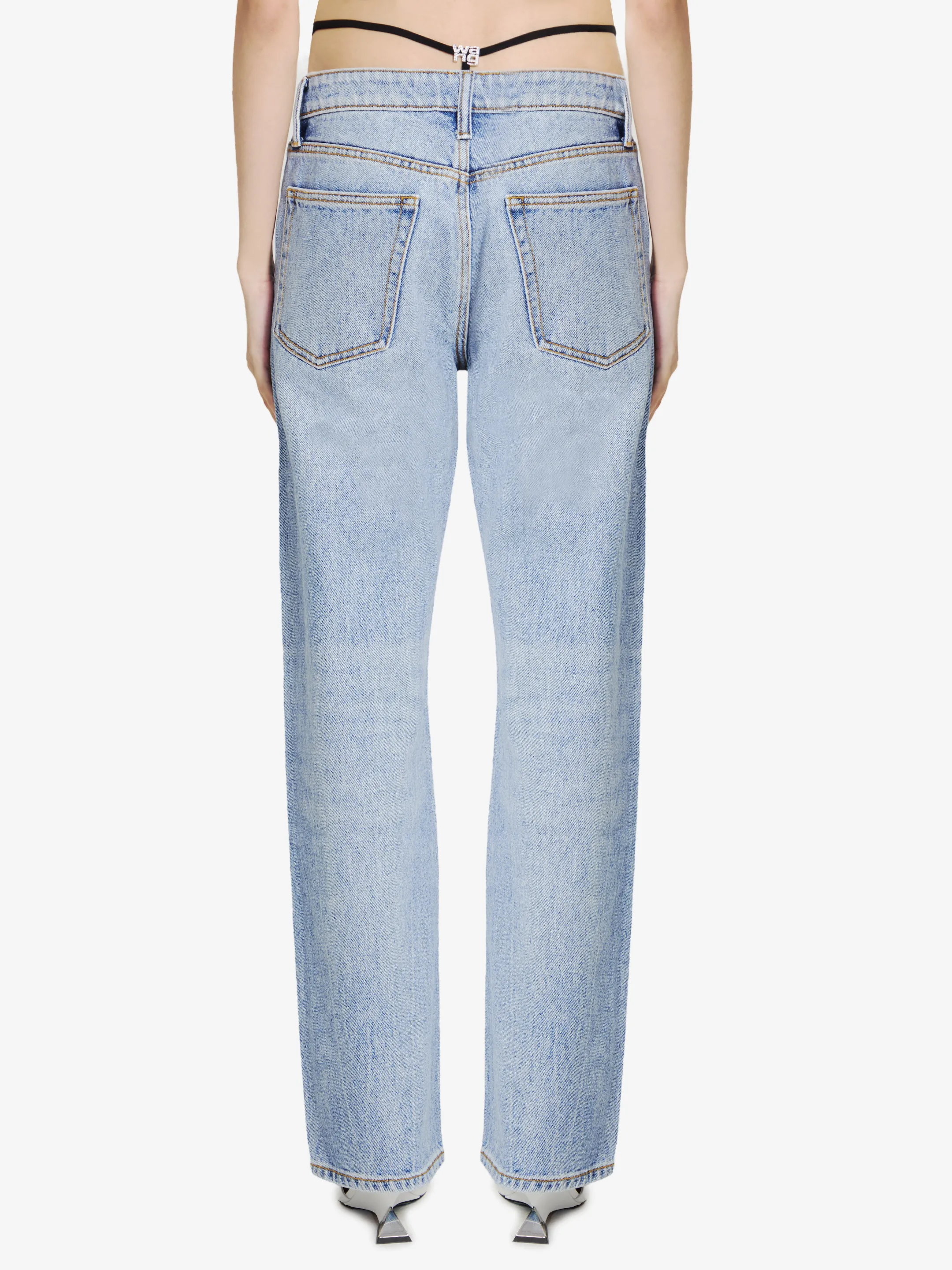 ALEXANDER WANG    Jeans con perizoma integrato