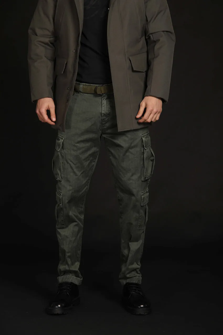 Bahamas pantalon cargo homme en coton avec logo resca à micro-motifs Limited Edition coupe relaxed ①.