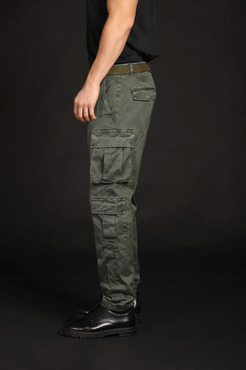 Bahamas pantalon cargo homme en coton avec logo resca à micro-motifs Limited Edition coupe relaxed ①.