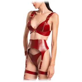 Belarex - Reggicalze Rome - Rosso Scuro - Reggicalze - Lingerie - Luxury Exclusive Collection