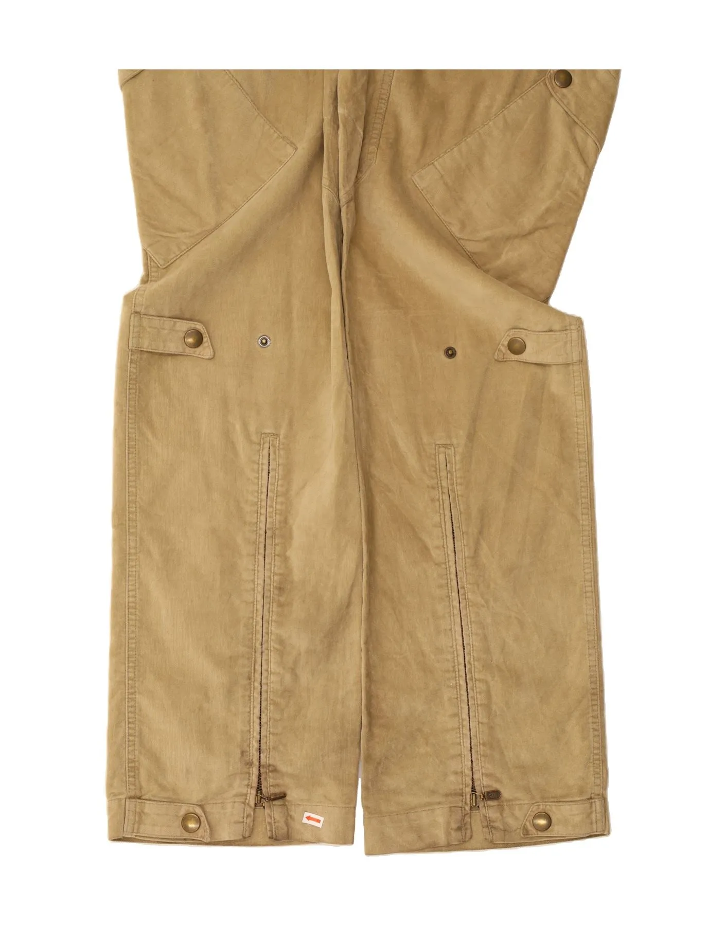 BELSTAFF Mens Straight Cargo Trousers IT 52 XL W36 L36 Beige Cotton