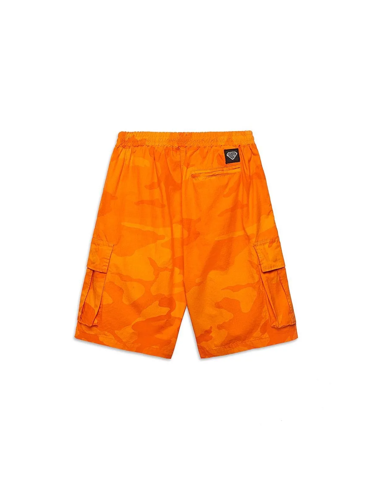 Bermuda Uomo Iuter - Jogger Cargo Camo Shorts - Arancione