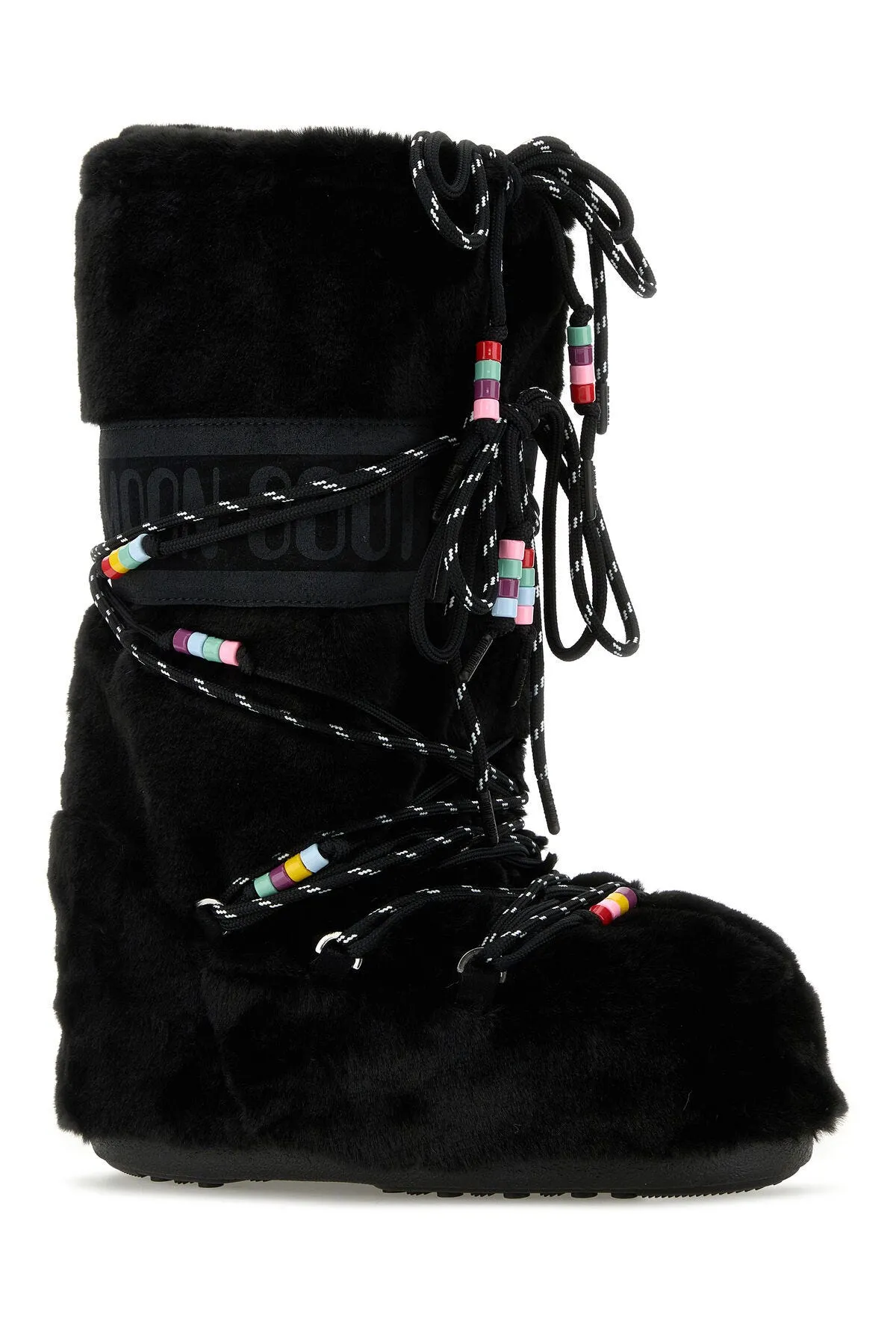 Black eco fur Icon boots     