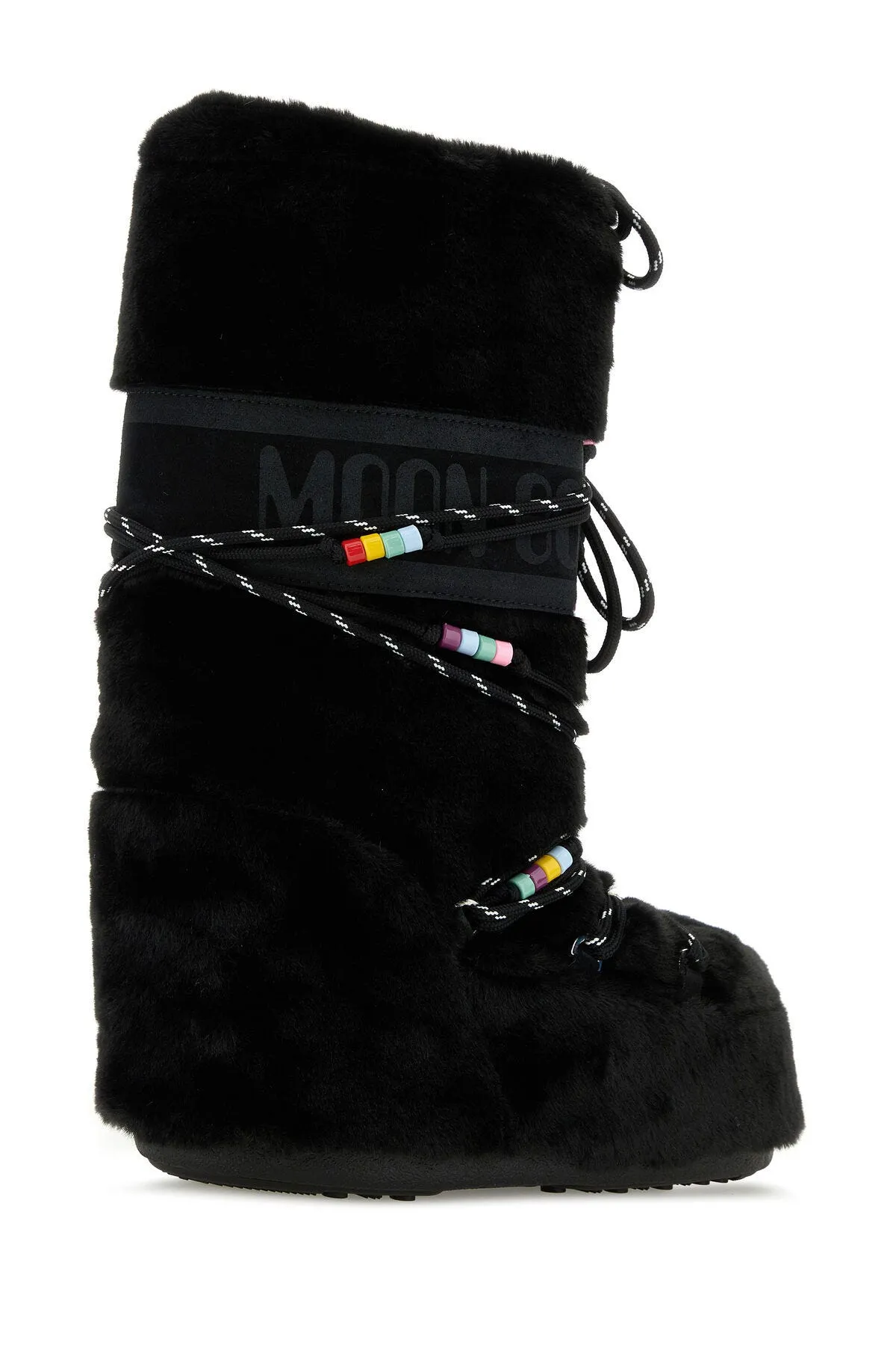 Black eco fur Icon boots     