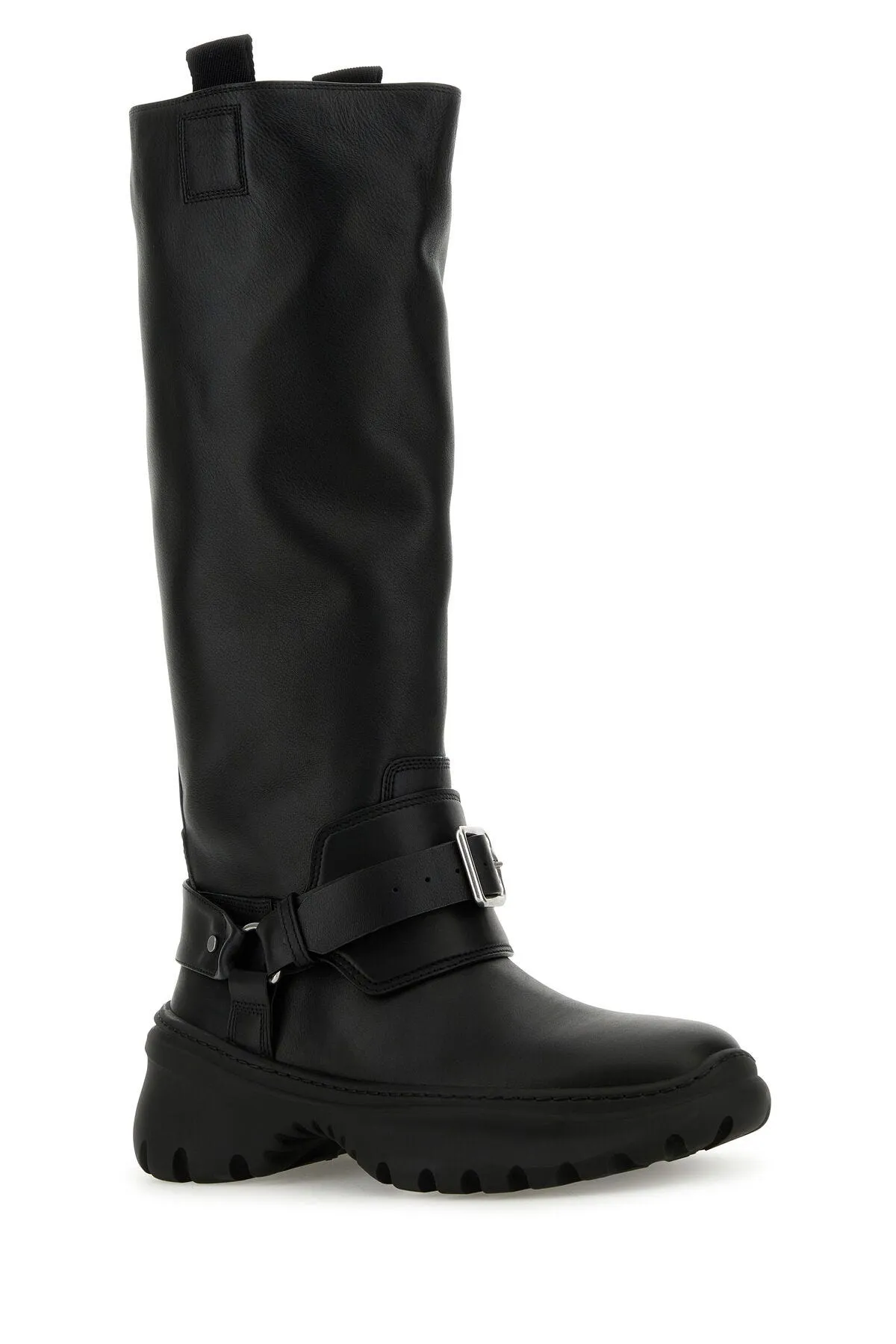 Black leather Stomp boots    