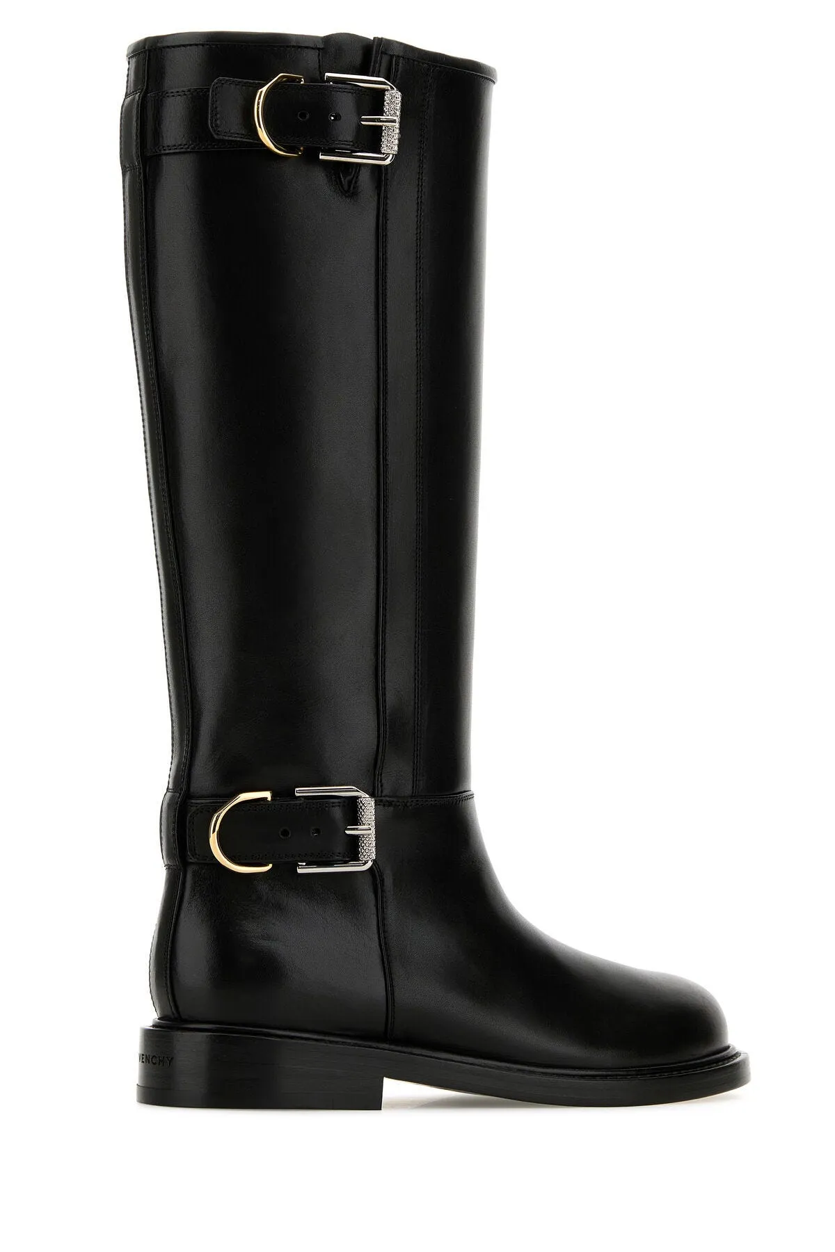 Black leather Voyou boots    