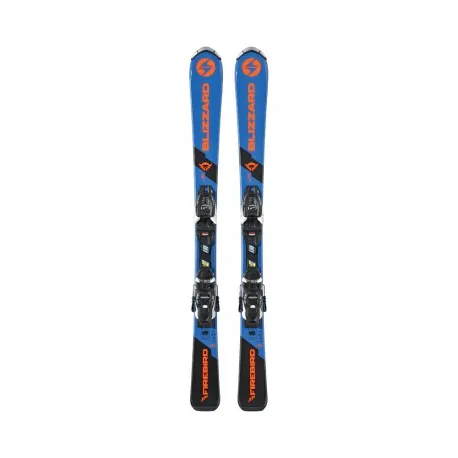 Blizzard Firebird Jr+Fdt 4.5 Blue Arancio Nero - Sci Bambino