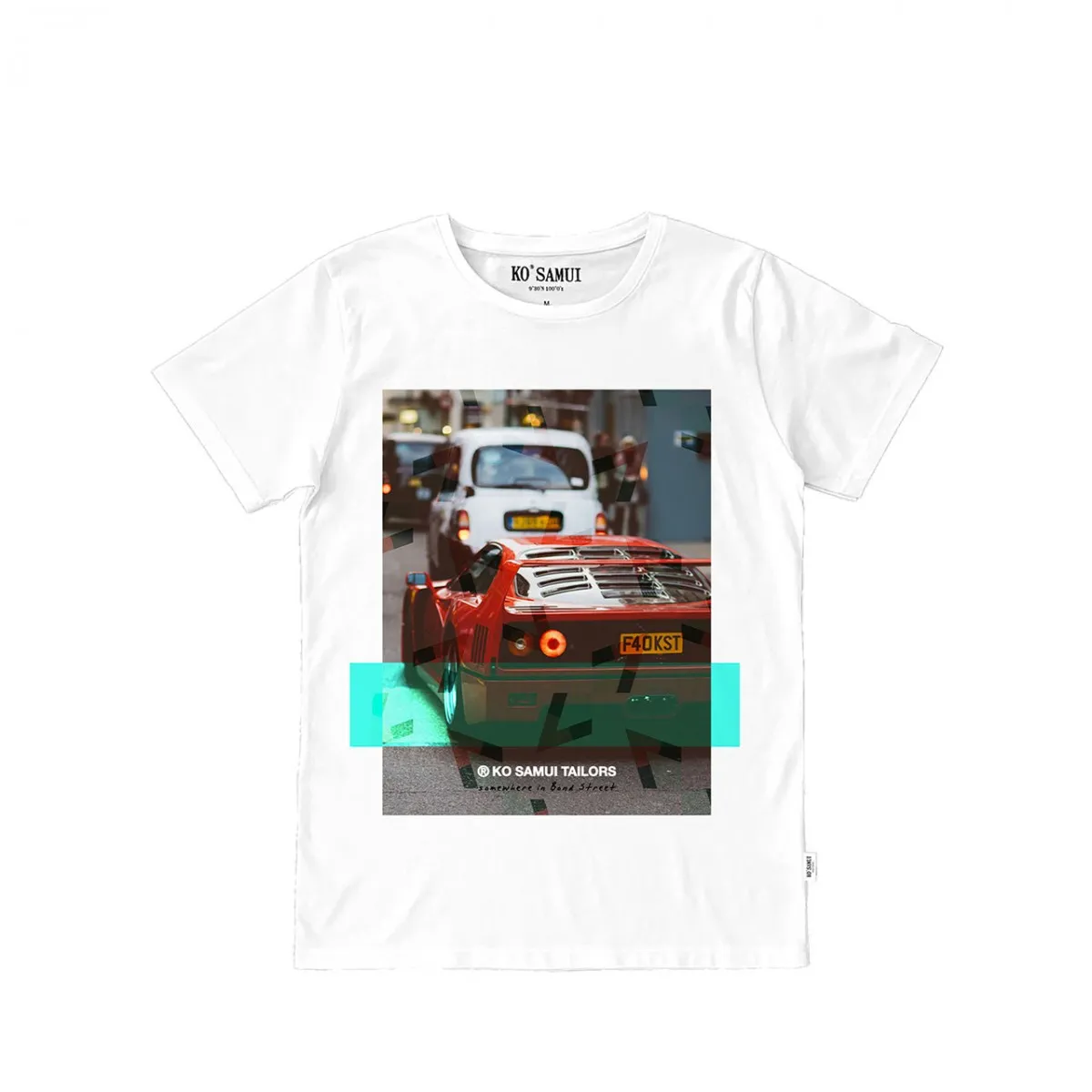 Bond Street Graphic T-Shirt, Bianco