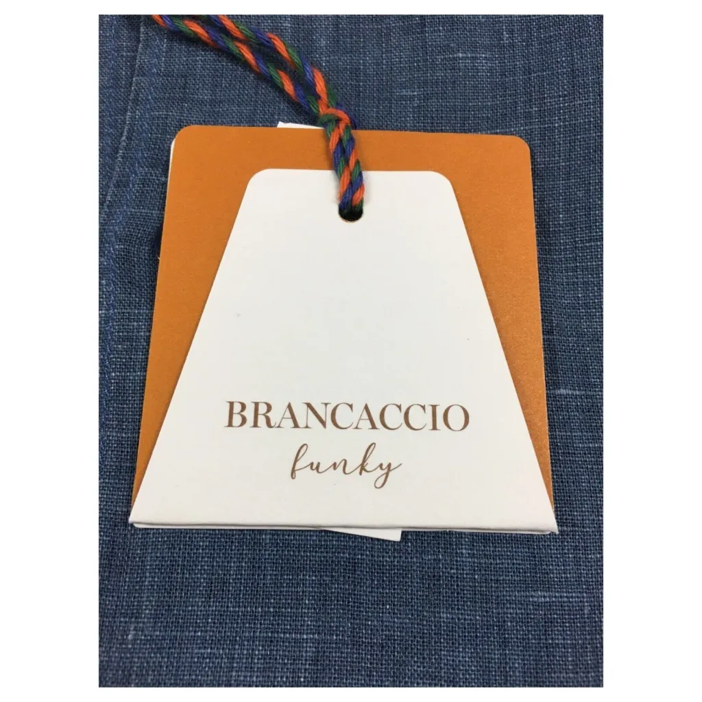 BRANCACCIO linea FUNKY camicia uomo slim lino placcato SG01Y1 SLIM GIO’ PS FBJ20 MADE IN ITALY