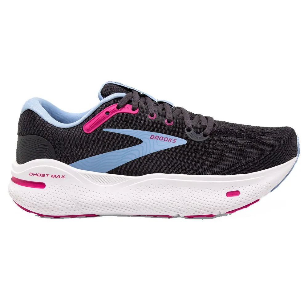 Brooks Ghost Max Nero Azzurro Rosa - Scarpe Running Donna