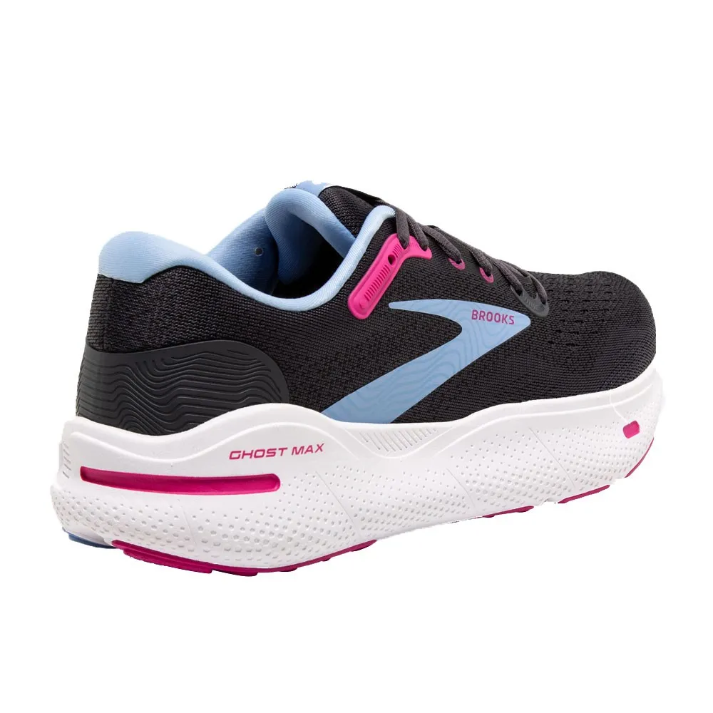 Brooks Ghost Max Nero Azzurro Rosa - Scarpe Running Donna