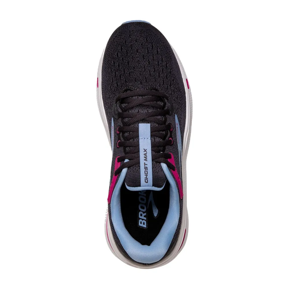 Brooks Ghost Max Nero Azzurro Rosa - Scarpe Running Donna