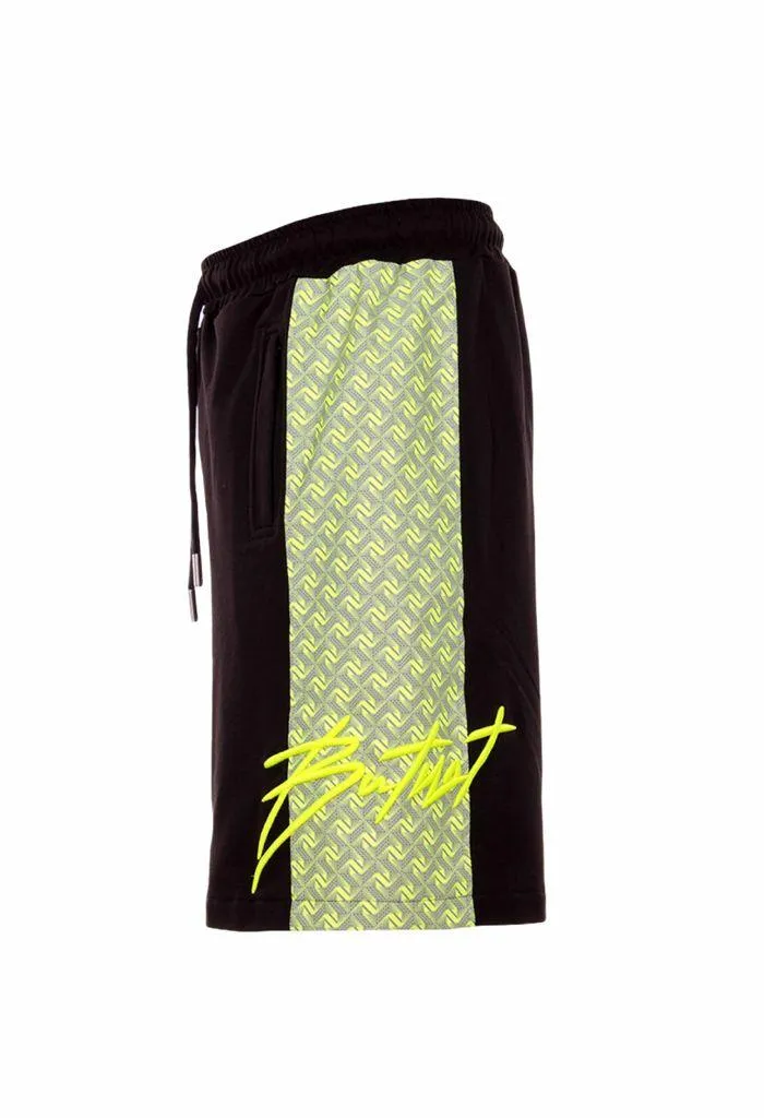 ButNot  ---------    ------------Butnot shorts 3d uomo fluo - nero