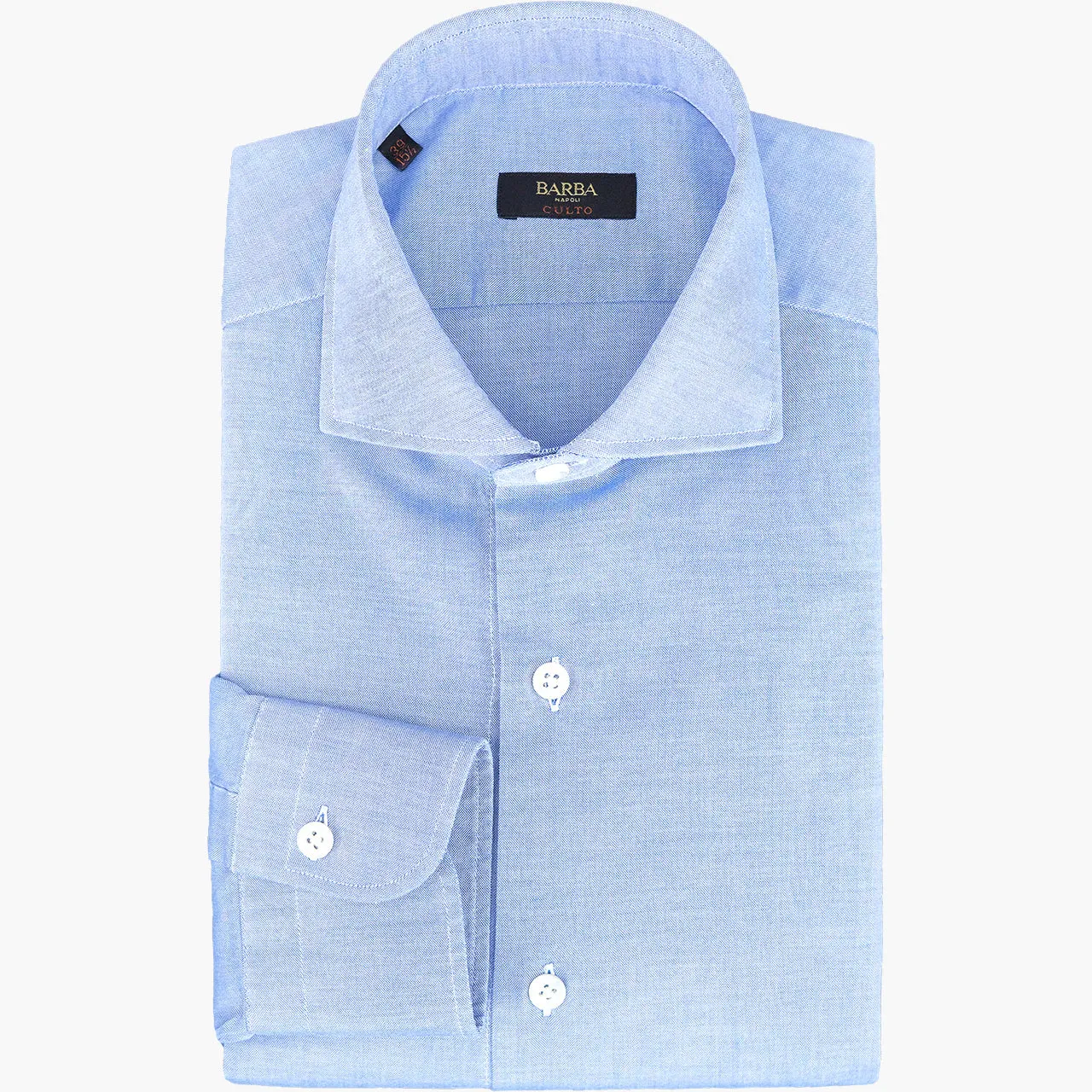 Camicia BARBA Napoli Culto in Light Oxford Celeste