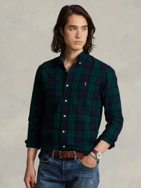 Camicia in Oxford Scozzese Blu/Verde