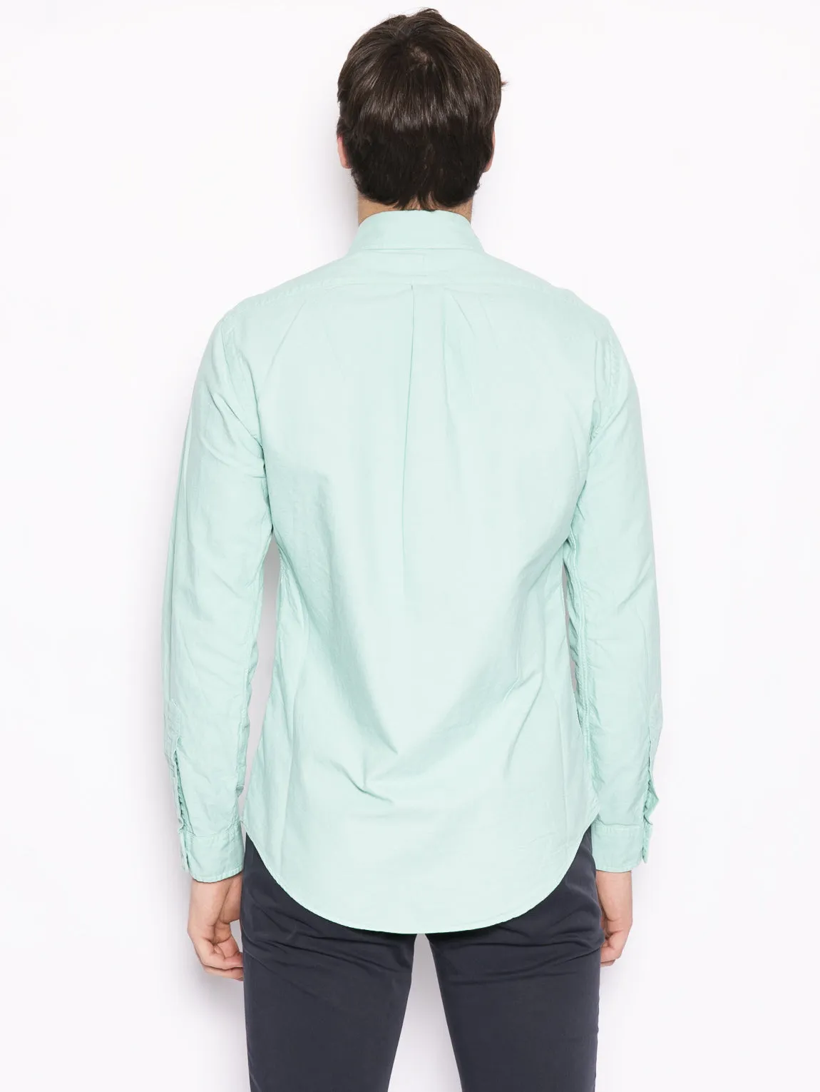 Camicia Oxford Verde acqua