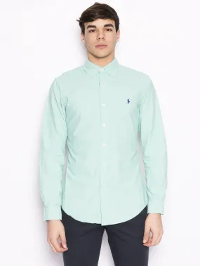 Camicia Oxford Verde acqua