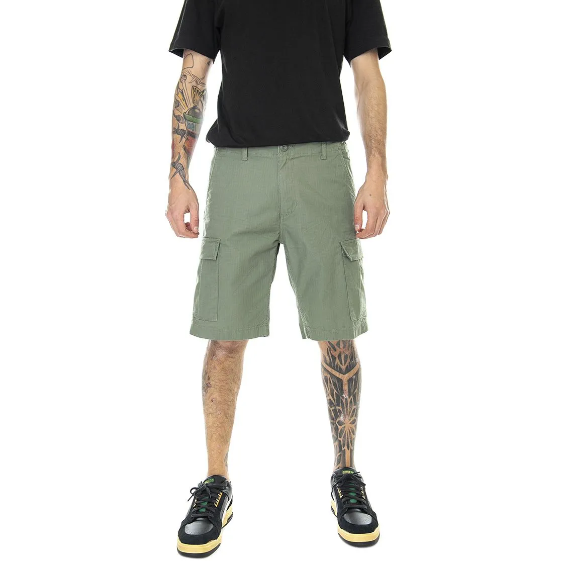 CARHARTT WIP Aviation Short Dollar Green - Bermuda Cargo Uomo Verdi    