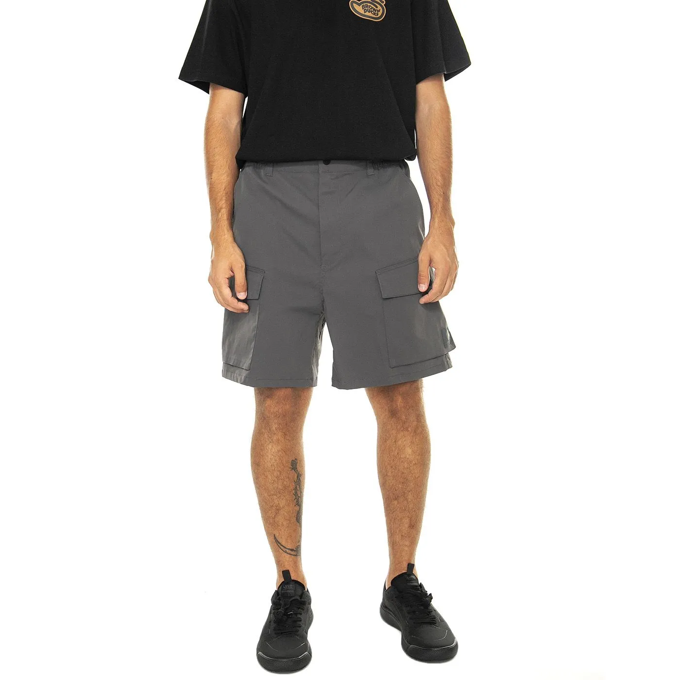 CARHARTT WIP Balto Short Graphite - Bermuda Cargo Uomo Grigi    