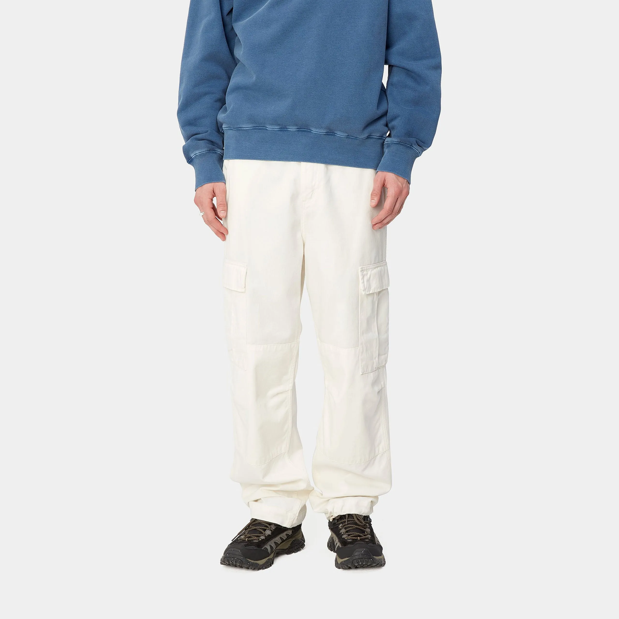 Carhartt Wip Pantalone Con Tasconi Uomo Regular Cargo Bianco