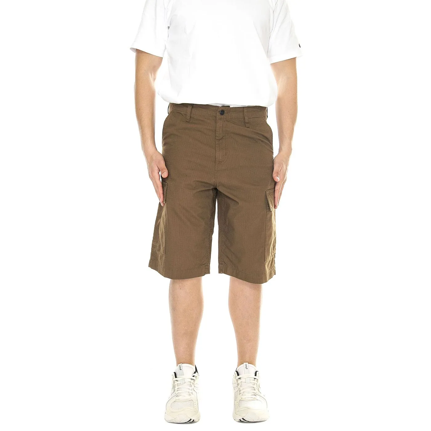 CARHARTT WIP Regular Cargo Short Lumber /rinsed - Bermuda Uomo Marroni    