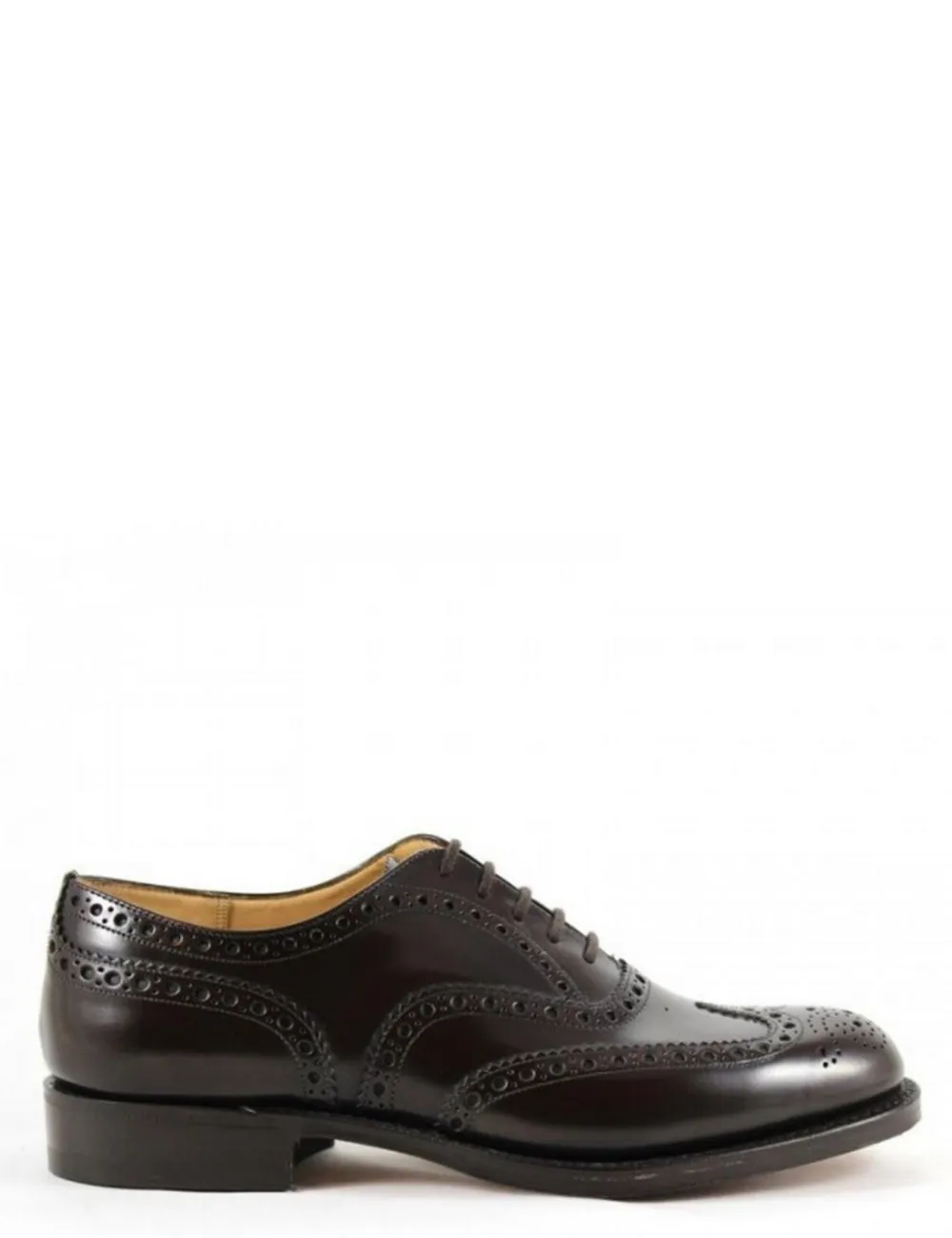 Church's     Burwood Oxford Brogue in Pelle di Vitello Spazzolato Ebony chiaro