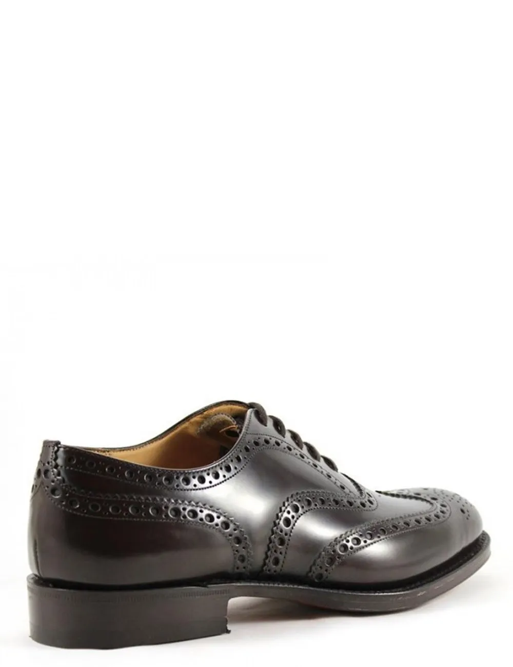 Church's     Burwood Oxford Brogue in Pelle di Vitello Spazzolato Ebony chiaro