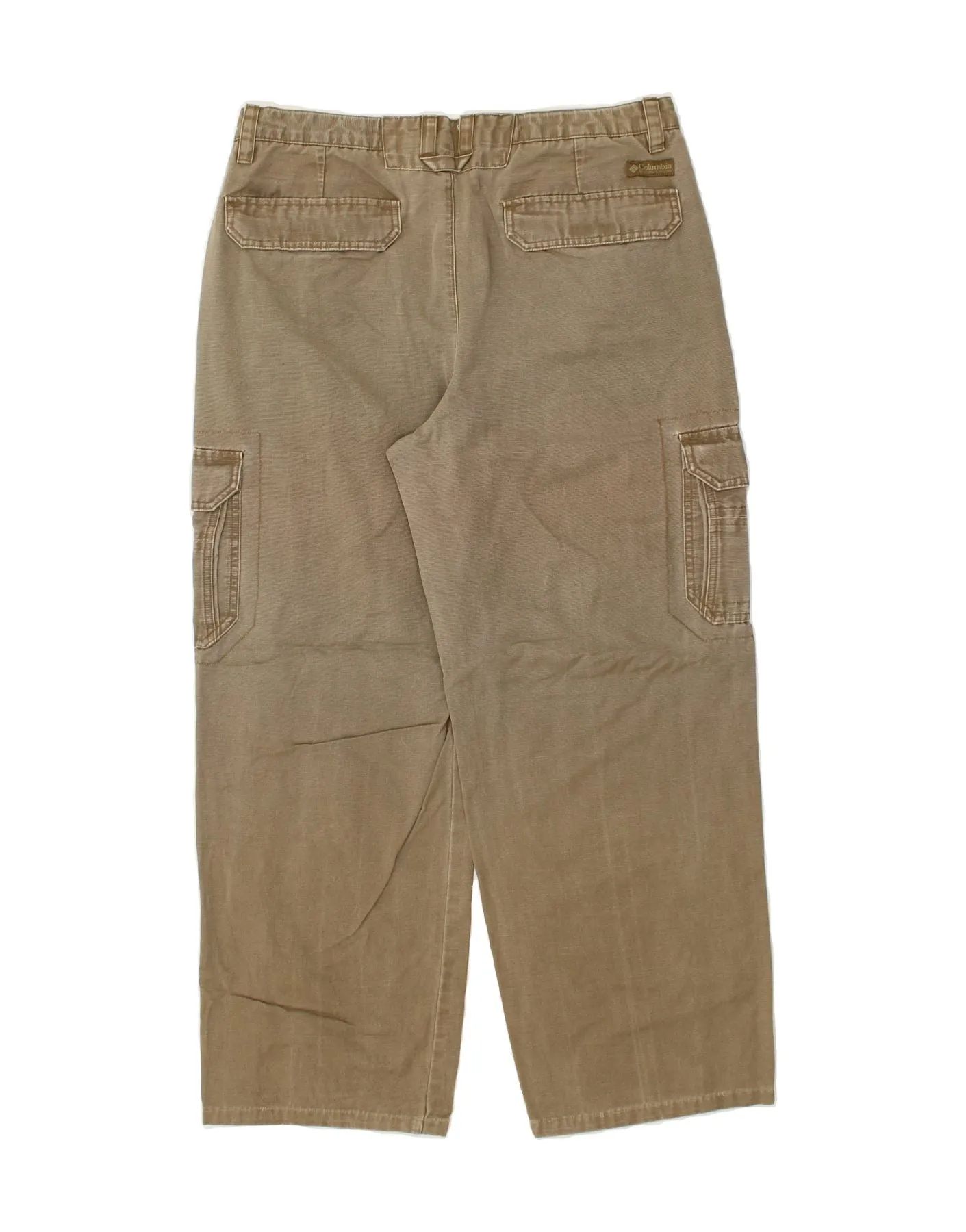 COLUMBIA Mens Straight Cargo Trousers W34 L28 Beige Cotton