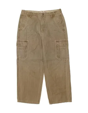 COLUMBIA Mens Straight Cargo Trousers W34 L28 Beige Cotton