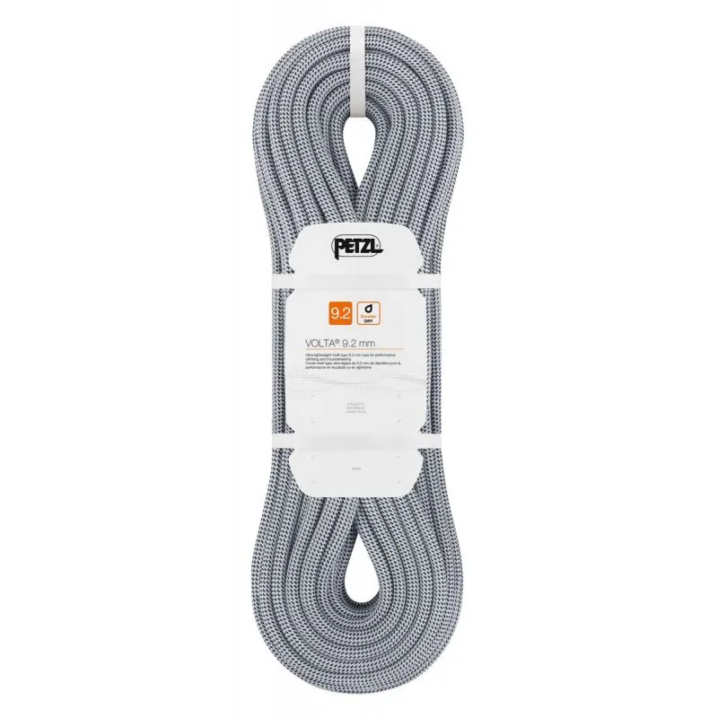 Corda singola PETZL Volta 9,2MM (GRIGIO) 70M