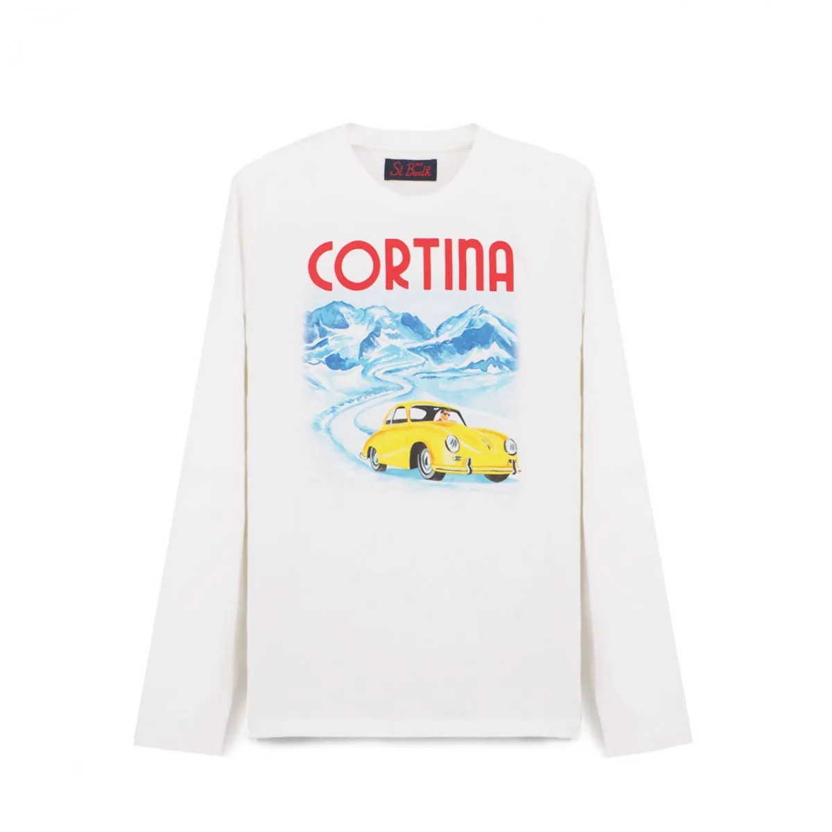 Cortina Long-Sleeve T-Shirt, Bianco