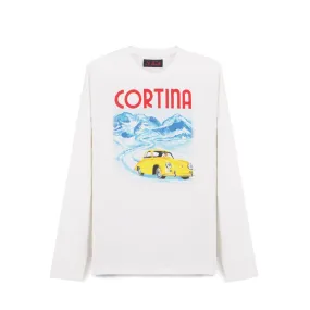 Cortina Long-Sleeve T-Shirt, Bianco