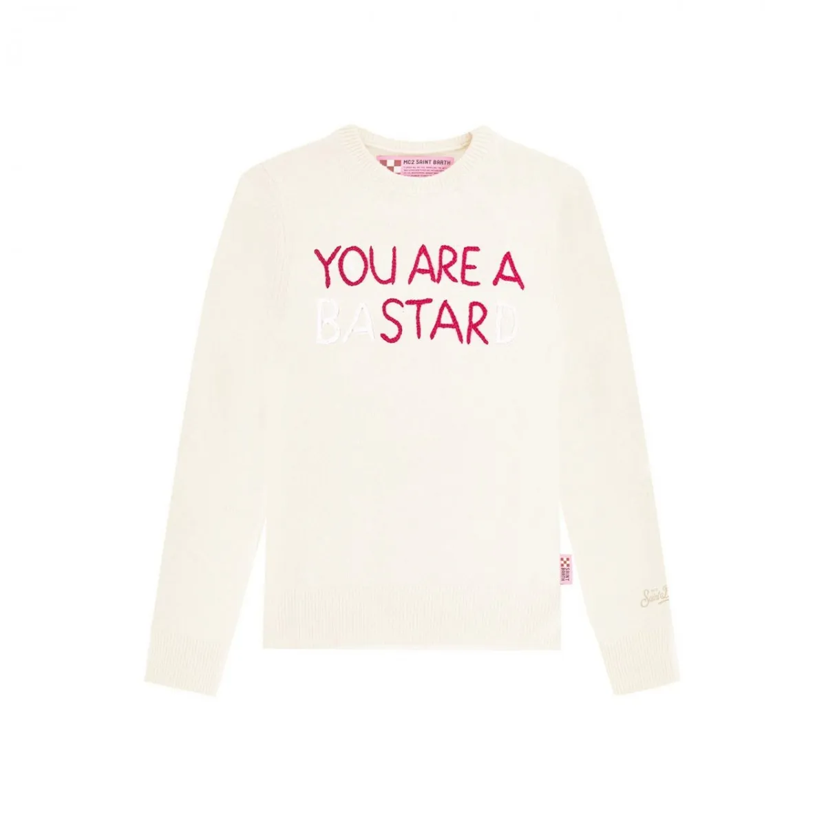 Crewneck Sweater You Are A Star, Bianco