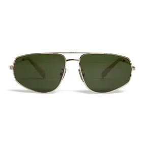 Céline - Occhiali da Sole a Farfalla in Metallo 05 - Oro Verde - Occhiali da Sole - Céline Eyewear