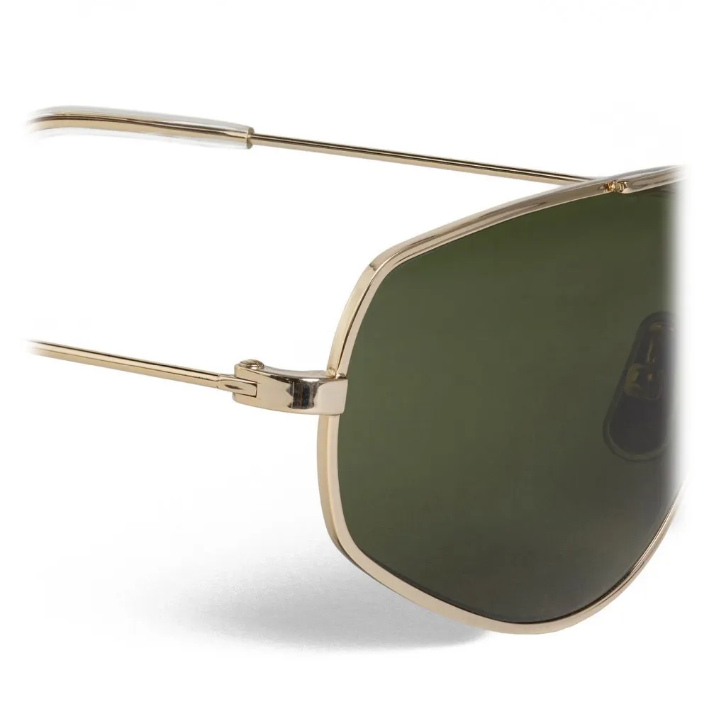 Céline - Occhiali da Sole a Farfalla in Metallo 05 - Oro Verde - Occhiali da Sole - Céline Eyewear