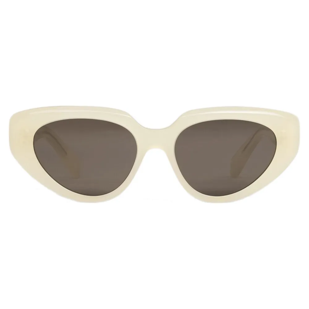 Céline - Occhiali da Sole Cat Eye S286 in Acetato - Giallo Latte - Occhiali da Sole - Céline Eyewear