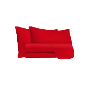 DATEX Completo letto linea Max Color matrimoniale, rosso